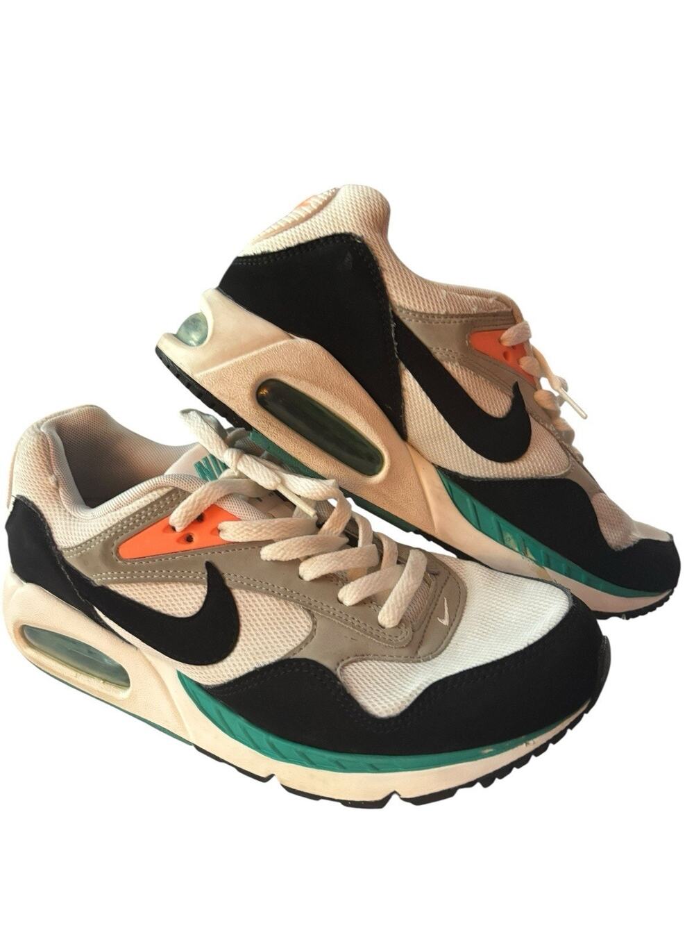 Nike Air Max Correlate White Black New Green 511417-136 Women 9.5 Shoe Sneaker